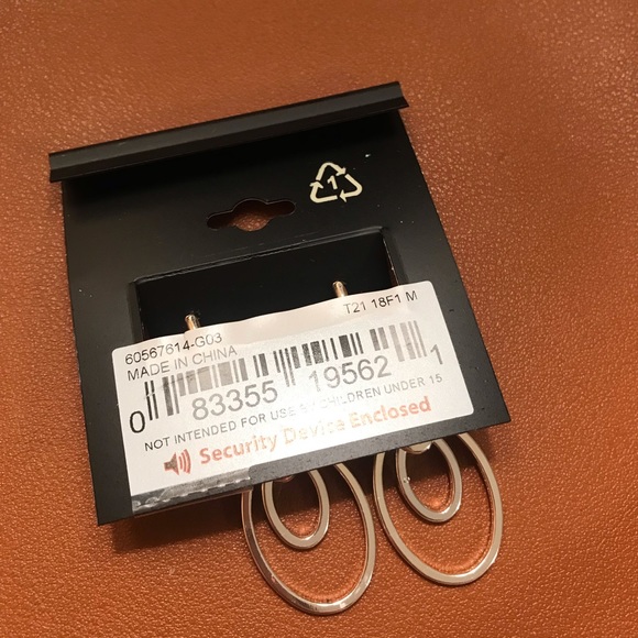 Napier silver tone orbital double drop earring - Picture 5 of 5